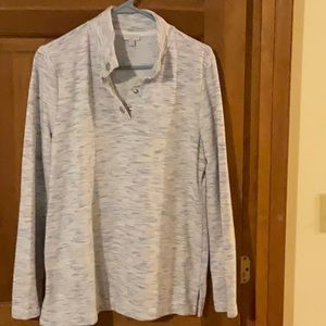 Talbots blue/pink top size M.